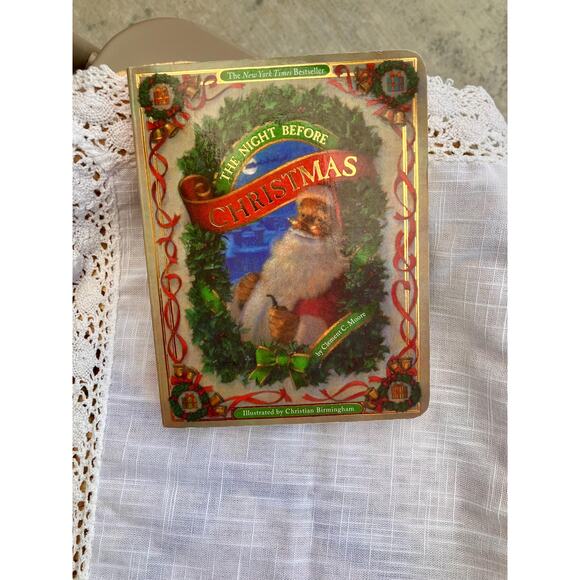 The Night Before Christmas Board Book by Clement C. Moore, Christian Birmingham - Picture 1 of 4